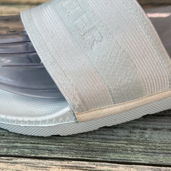 HUNTER Original Elastic Slide Sandal Sz 8 Light Blue Lightweight Casual Slip On - Picture 5 of 11